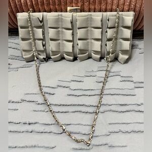 Kate Landry Silver Clutch